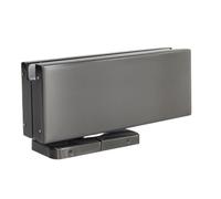 Matte Black Face Mount Floor Closer for Glass Doors - Spring Patch Fitting Clamp & Pivot Hinge - Durable Sleek Design for Modern Interiors (Color 5)