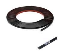 Matte Black Flexible Moulding Trim,Self-Adhesive Decorative Edging Strip for Tile, Wall, Mirror, Ceiling, Floor, Panel, Cabinet，Peel and Stick PVC Mirrior Frame Trim(5M,8MM)