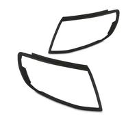 Matte Black Headlight Covers for Ford Ranger T6 12-14