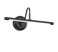 Matte Black LED Picture Light - 16.54" Hardwired Modern Swing Arm Art Light for Paintings - 3000K Warm White Metal Wall Lighting