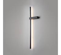 Matte Black Led Wall Sconce - Minimalist Metal Hardwired Lighting Fixture for Indoor Use, Adjustable Sizes 23"/31"/39" - Perfect for Hallway, Bedroom, and Bedside Decor/100Cm/3000K