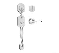 Matte Black Lever Door Handle Lock Aluminium Alloy | for premium aluminium alloy, matte black finish, bedroom bathroom use, smooth lever action, modern style