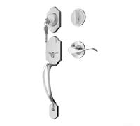 Matte Black Lever Door Lock Interior Aluminum Alloy | for premium aluminum alloy, for durable matte black finish, smooth lever action, fits wooden doors, bedroom bathroom use