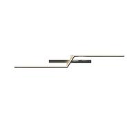 Matte Black Linear Wall Sconce Modern Trapezoidal Acrylic Wall Lamp, Hardwired LED Metal Light Fixture for Bedroom, Bedside(6000K,100cm)