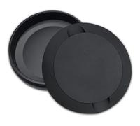 Matte Black Metal Zyn Pouch Container - Dual Compartment Storage Tin with Secure Lid