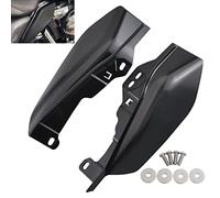Matte Black Mid Frame Air Heat Deflectors, 2pcs Motorcycle Side Wing Windshield Air Deflector Compatible for Harley Davidson Touring Street Glide Electra Glide CVO 2017-2021