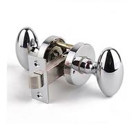 Matte Black Passage Door Knob Ball - Keyless Non-Locking Round Handle for Hall Closet with Deadbolt & Lever(ModelA)