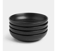 Matte Black Pasta Bowl Set - 4 Piece
