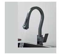 Matte Black PullOut Kitchen Faucet with Digital Temperature Display 4 Function Spray NozzHot & Cold Water MixerModern Sink Accessory for Stylish Kitchens (Black4CS)