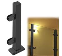Matte Black Railing Post - 140cm Indoor/Outdoor Fence Pole for Loft Hotel Patio - Guardrail Hardware with Bolts - Stylish & Sturdy End Post