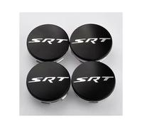 (Matte Black Silve) 4pcs 63mm Srt Wheel Center Hub Caps For D-odge Nitro Caliber Challenger Charger Journey Caravan Durango Nitro Car Rims Cover