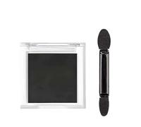 Matte Black Single Pressed Powder Eyeshadow - Highly Pigmented, Waterproof, Long-Lasting, Hypoallergenic Formula for Smokey Eye Makeup and Sensitive Skin
