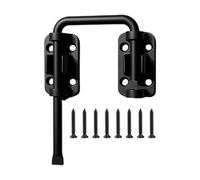 Matte Black Sliding Door Latches Heavy Type Stainless Steel Construction Corrosions Resistant Durability Pet Proof Sliding Door