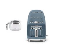(Matte Black) Smeg DCF02 Drip Filter Coffee Machine Matte Colour + DCGC01 Glass Carafe Spare Jug Bundle