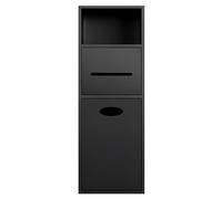 Matte Black Stainless Steel Shower Niche - Recessed Wet Room Alcove Shelves for Toiletries, Trash Can & Shampoo - Waterproof Bathroom Storage Solution, Home Improvement Essentials