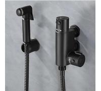 Matte Black Thermostatic Bidet Sprayer Set with Handheld Head and Hose