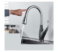 Matte Black Touch Sensor Kitchen Faucet - Smart Control Mixer Tap for Sin, Modern Design, Easy Installat, Water-Saving Technology, Ideal for Home & Commercial Use