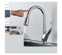 Matte Black Touch Sensor Kitchen Faucets Touch Control Faucet Mixer Tap Touch Control Smart Kitchen Sink Taps(Sensor-Chrome)
