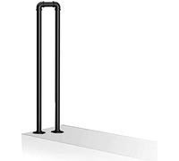 Matte Black U-Shaped Stair Railing, Simple Rotating il, Creative N-Shape Indoor Fence, Safe for Kids and Seniors, Durable Home Safety Barrier