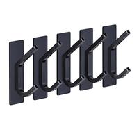 Matte Black Wall Hooks for Bathroom Towels Heavy-Duty SUS304 Stainless Steel 3M Adhesive Coat Hat Bag Hangers - Durable and Stylish Storage Solution