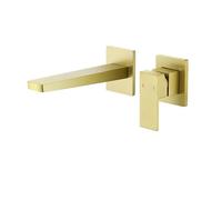 Matte Black Wall MounteBathroom FaucetBrass Spout Basin Mixer Tap Single Lever Bathtub Sink Faucet Modern Design for Elegant Bathrooms