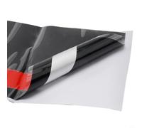 Matte Black with Red Rally Stripes Front Hood Racing Decal for Car Body - Vinyl Wrap Sticker, Weather Resistant, Easy to Install and Rem