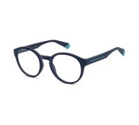 Matte Blue Eyewear Frames- unisex- Polaroid- Glasses- Blue- 51 MM- Accessories 51 MM