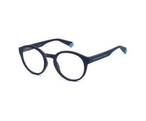 Matte Blue Eyewear Frames- unisex- Polaroid- Glasses- Blue- 51 MM- Accessories 51 MM