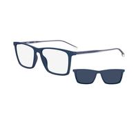 Matte Blue Sunglasses with Blue Clipon 55 MM