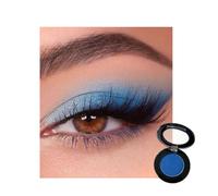 Matte Bright Blue Eyeshadow | Pressed Powder Single Eye Shadow, Highly Pigmented Eyeshadows Long-Lasting Waterproof Portable Eye Make up for Party Festival