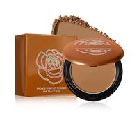 Matte Bronze Bronzing Powder for Contour & Nose Shading, Natural Matte Look Setting Powder, Long-Lasting Waterproof Formula with Silky Texture, for a Flawless Matte Finish Makeup Base