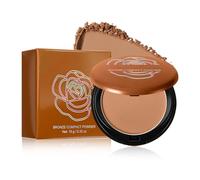 Matte Bronze Bronzing Powder, Natural Matte Look Setting Powder, Long-Lasting Control Oil Formula with Silky Texture, Lightweight Matte Finish for a Flawless Makeup Base(#03)
