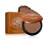 Matte Bronze Bronzing Powder, Natural Matte Look Setting Powder, Long-Lasting Control Oil Formula with Silky Texture, Lightweight Matte Finish for a Flawless Makeup Base(#05)