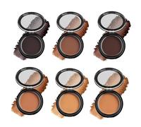 Matte Bronzing Powder, Face Sculpting Contouring Palette, Concealer Contour Powder, Lightweight High Pigmented Shadow Makeup Face Blusher Smooth Sculpting Bronzer for Medium Skin Tone (6Pc)