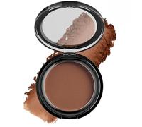 Matte Bronzing Powder for Hairline, Nose & Face Contouring, Smooth Ultra-Fine Pressed Bronzer with Buildable Waterproof Coverage, Lightweight Texture for Mature Skin, Mirror Compact, Deep Bronze (#4)