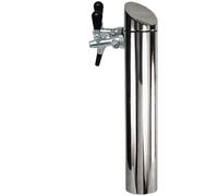 Beer tower, tower beer dispenser - Model Tower, matt brushed, 2 lines