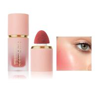 Matte Cream Blush Soft Lightweight Liquid Blush for Cheeks Natural Looking Color Long-Wearing Smudge Proof Pink Liquid Blusher Makeup (4#Swipe Right)