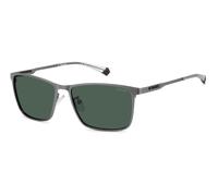 Matte Dark Ruthenium/Green Polarised / 58