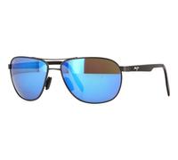 Matte Dark Ruthenium with Black/Blue Hawaii Super Thin Glass / 62