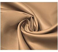 Matte Duchess Bridal Satin Polyester Fabric for Dressmaking Wedding Crafts Quilting Sewing 150cm Wide (5 Metre (500 x 150cm), Antique Gold)
