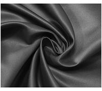 Matte Duchess Bridal Satin Polyester Fabric for Dressmaking Wedding Crafts Quilting Sewing 150cm Wide (5 Metre (500 x 150cm), Dark Grey)