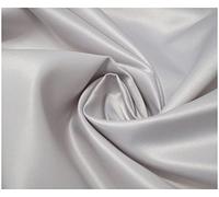 Matte Duchess Bridal Satin Polyester Fabric for Dressmaking Wedding Crafts Quilting Sewing 150cm Wide (5 Metre (500 x 150cm), Silver)