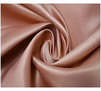 Matte Duchess Bridal Satin Polyester Fabric for Dressmaking Wedding Crafts Quilting Sewing 150cm Wide (5 Metre (500 x 150cm), Rose Gold)