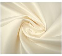 Matte Duchess Bridal Satin Polyester Fabric for Dressmaking Wedding Crafts Quilting Sewing 150cm Wide (5 Metre (500 x 150cm), Cream)