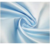 Matte Duchess Bridal Satin Polyester Fabric for Dressmaking Wedding Crafts Quilting Sewing 150cm Wide (5 Metre (500 x 150cm), Baby Blue)