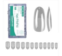 Matte False Nails Tips Pre-File Full Covers Press On Nails Soak Off Gel Fake Nails Tips For Nails Extensions 12 Sizes