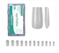Matte False Nails Tips Pre-File Full Covers Press On Nails Soak Off Gel Fake Nails Tips For Nails Extensions 12 Sizes