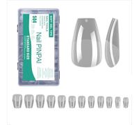 Matte False Nails Tips Pre-File Full Covers Press On Nails Soak Off Gel Fake Nails Tips For Nails Extensions 12 Sizes