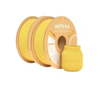 Matte Filament PLA，Compatible With Elegoo 3D Printer(Sunshine Yellow 2kg)
