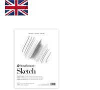 Matte Finish 9x12 Sketch Pad with 100 Tape Bound Sheets for Drawing Perfection